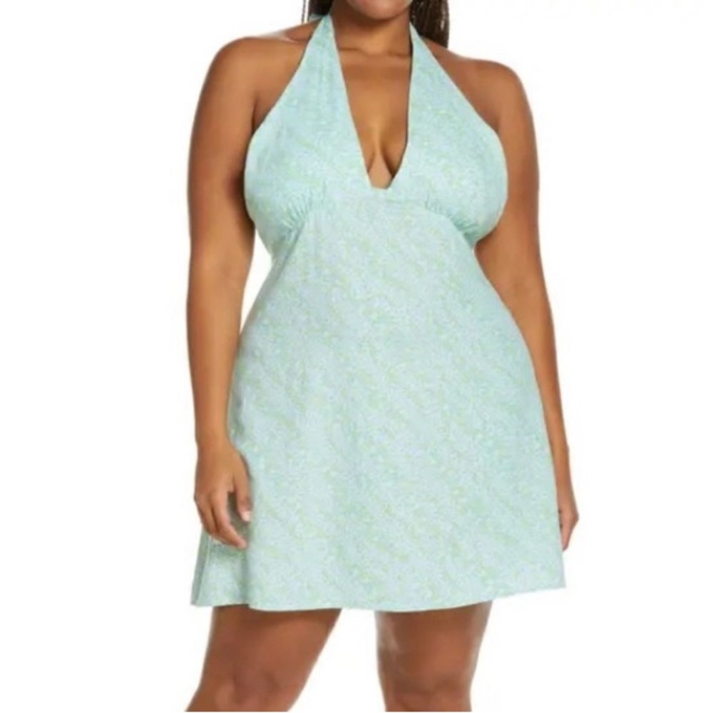 Nordstrom B.P. Calico Halter Dress      Size 1X